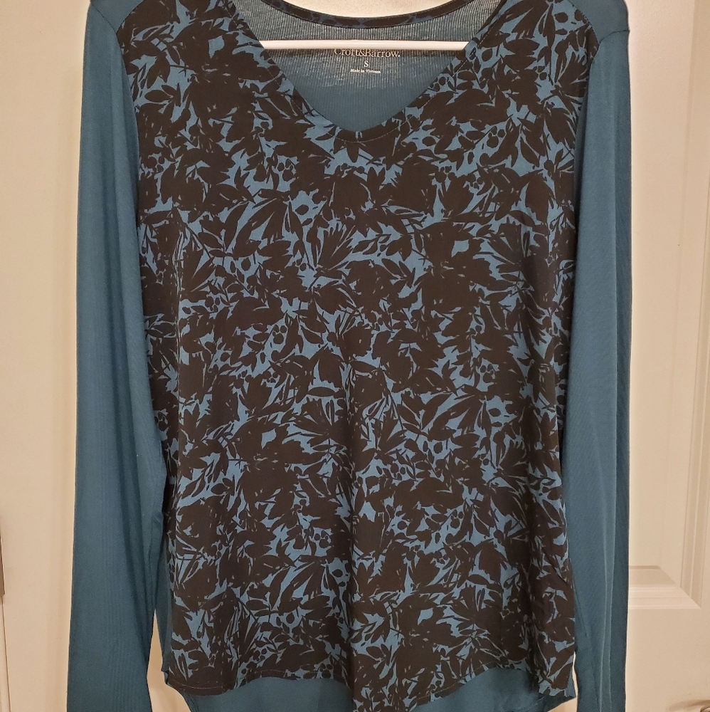 Croft&Barrow Long-sleeve Tee - dark blue-green